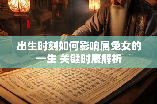 出生时刻如何影响属兔女的一生 关键时辰解析