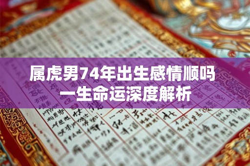 属虎男74年出生感情顺吗 一生命运深度解析