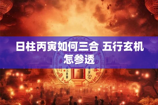 日柱丙寅如何三合 五行玄机怎参透