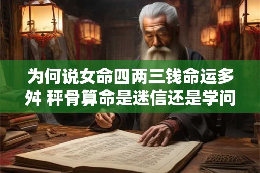 为何说女命四两三钱命运多舛 秤骨算命是迷信还是学问