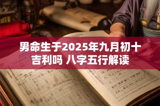 男命生于2025年九月初十吉利吗 八字五行解读