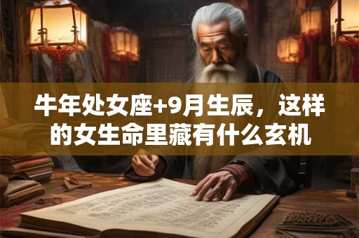 牛年处女座+9月生辰，这样的女生命里藏有什么玄机