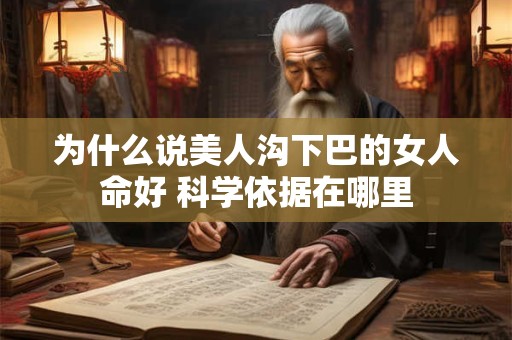 为什么说美人沟下巴的女人命好 科学依据在哪里
