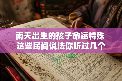 雨天出生的孩子命运特殊 这些民间说法你听过几个