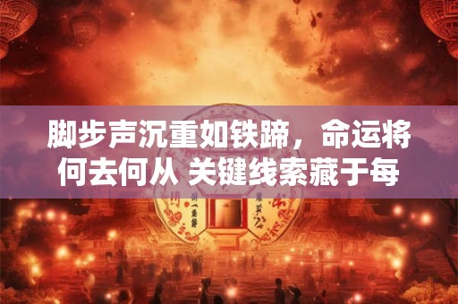 脚步声沉重如铁蹄，命运将何去何从 关键线索藏于每一步之中