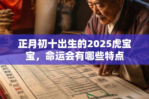 正月初十出生的2025虎宝宝，命运会有哪些特点