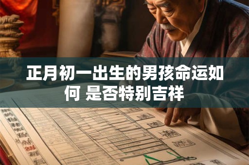 正月初一出生的男孩命运如何 是否特别吉祥
