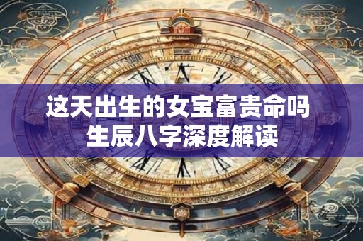这天出生的女宝富贵命吗 生辰八字深度解读