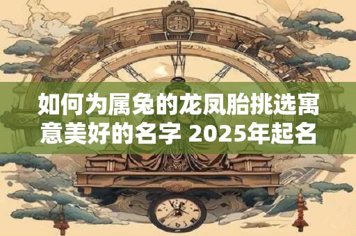 如何为属兔的龙凤胎挑选寓意美好的名字 2025年起名攻略来了