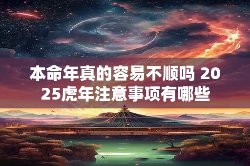 本命年真的容易不顺吗 2025虎年注意事项有哪些