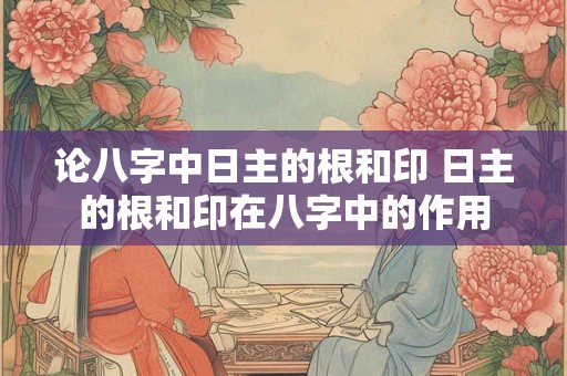 论八字中日主的根和印 日主的根和印在八字中的作用