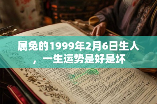 属兔的1999年2月6日生人，一生运势是好是坏