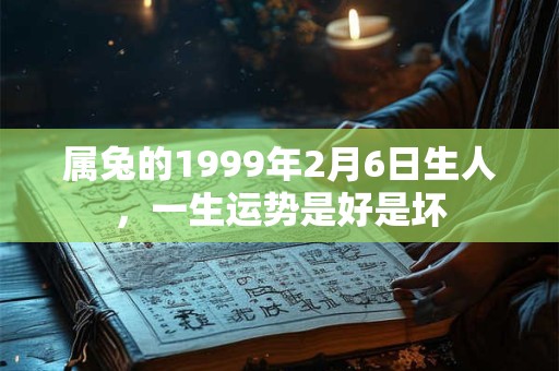 属兔的1999年2月6日生人，一生运势是好是坏