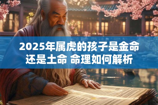 2025年属虎的孩子是金命还是土命 命理如何解析