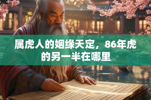 属虎人的姻缘天定，86年虎的另一半在哪里