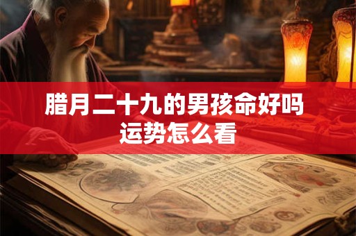 腊月二十九的男孩命好吗 运势怎么看 腊月二十九的男孩命好吗 运势怎么看