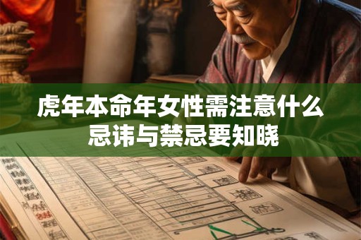 虎年本命年女性需注意什么 忌讳与禁忌要知晓