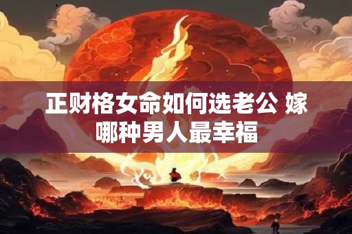 正财格女命如何选老公 嫁哪种男人最幸福