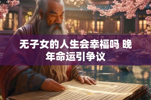 无子女的人生会幸福吗 晚年命运引争议