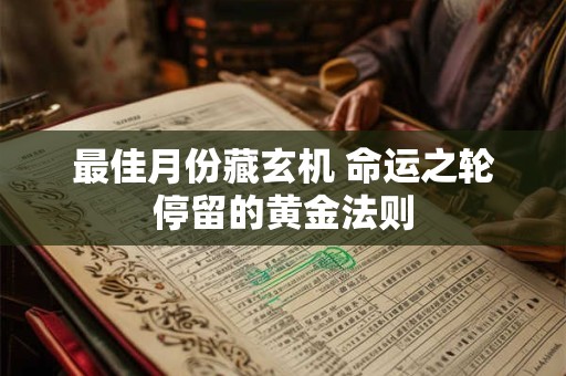 最佳月份藏玄机 命运之轮停留的黄金法则