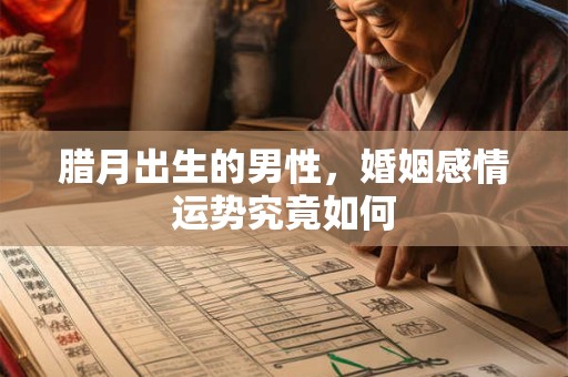 腊月出生的男性，婚姻感情运势究竟如何