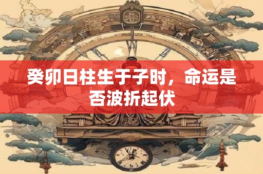 癸卯日柱生于子时，命运是否波折起伏