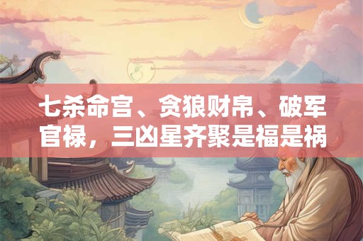 七杀命宫、贪狼财帛、破军官禄，三凶星齐聚是福是祸