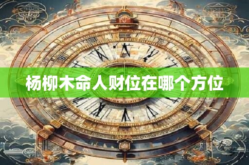 杨柳木命人财位在哪个方位