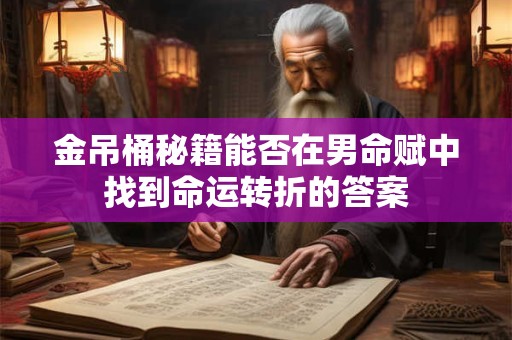 金吊桶秘籍能否在男命赋中找到命运转折的答案