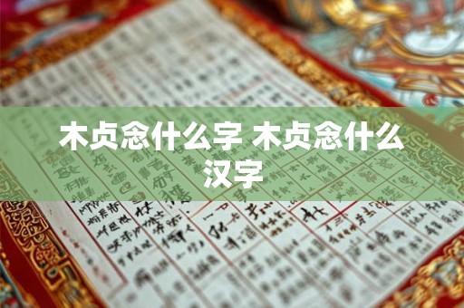 木贞念什么字 木贞念什么汉字