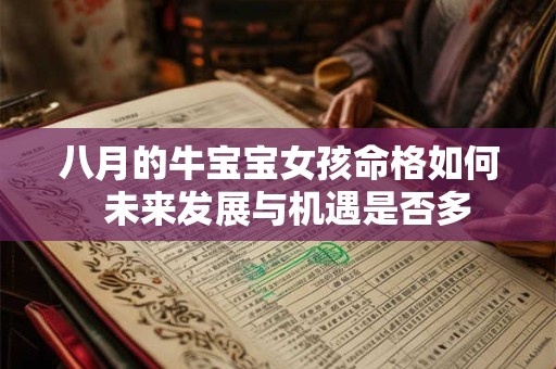 八月的牛宝宝女孩命格如何  未来发展与机遇是否多