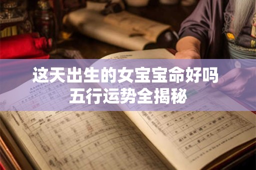 这天出生的女宝宝命好吗 五行运势全揭秘