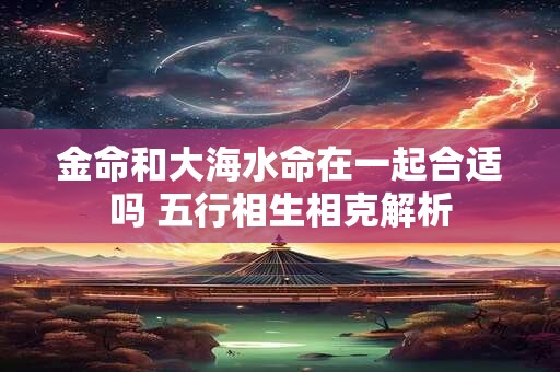 金命和大海水命在一起合适吗 五行相生相克解析 金命和大海水命在一起合适吗 五行相生相克解析