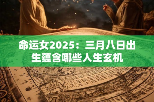 命运女2025：三月八日出生蕴含哪些人生玄机