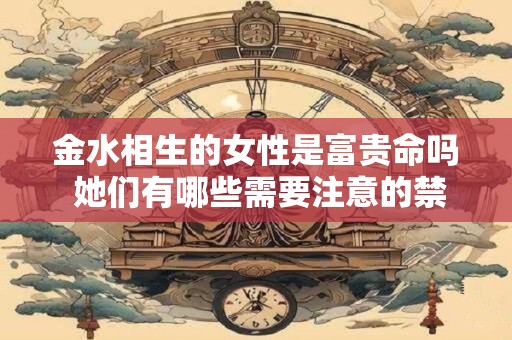 金水相生的女性是富贵命吗 她们有哪些需要注意的禁忌