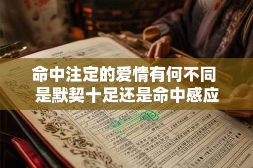 命中注定的爱情有何不同 是默契十足还是命中感应