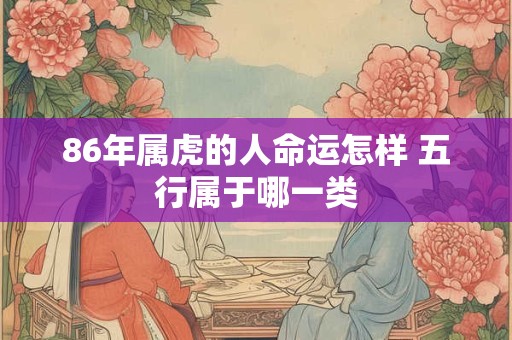 86年属虎的人命运怎样 五行属于哪一类
