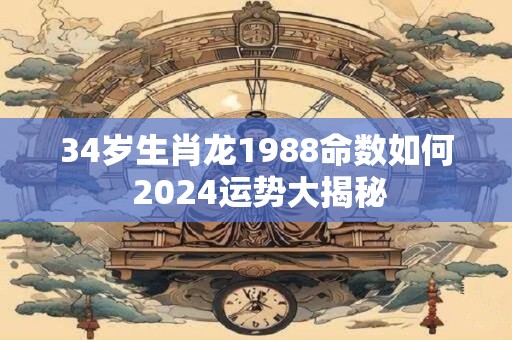 34岁生肖龙1988命数如何 2024运势大揭秘