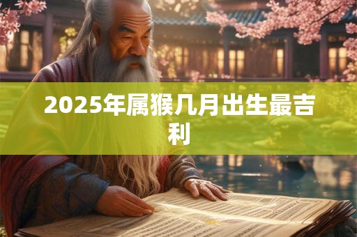 2025年属猴几月出生最吉利