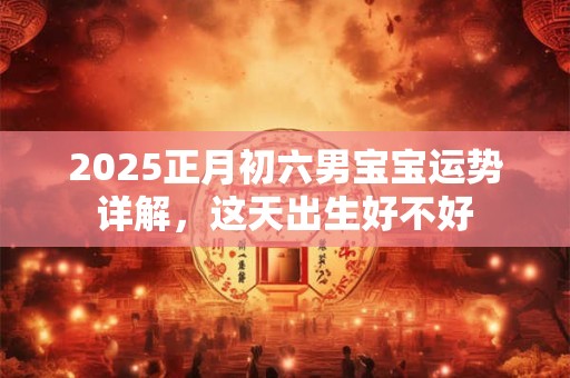 2025正月初六男宝宝运势详解，这天出生好不好