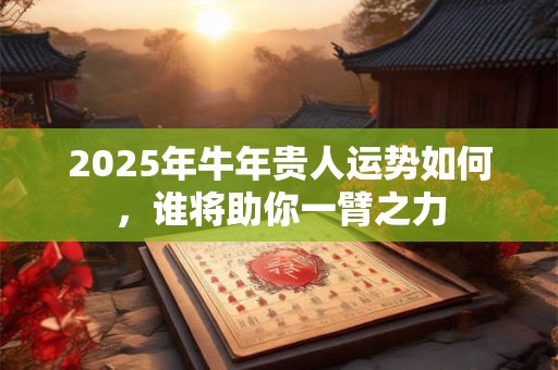 2025年牛年贵人运势如何，谁将助你一臂之力