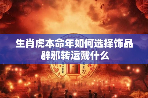 生肖虎本命年如何选择饰品 辟邪转运戴什么