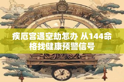 疾厄宫遇空劫怎办 从144命格找健康预警信号