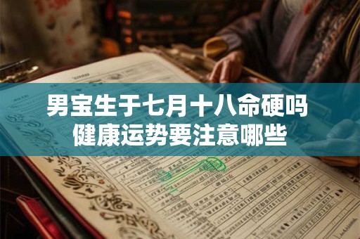 男宝生于七月十八命硬吗 健康运势要注意哪些