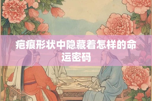 疤痕形状中隐藏着怎样的命运密码