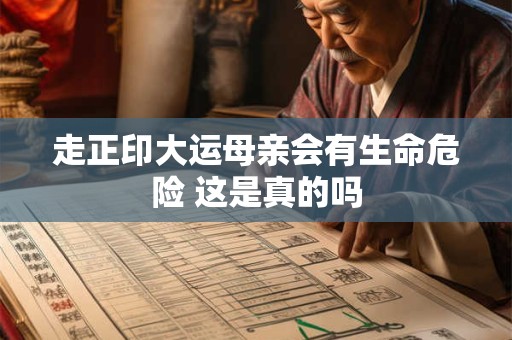 走正印大运母亲会有生命危险 这是真的吗