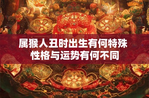 属猴人丑时出生有何特殊 性格与运势有何不同