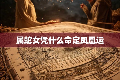 属蛇女凭什么命定凤凰运 属蛇女凭什么命定凤凰运