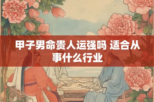 甲子男命贵人运强吗 适合从事什么行业