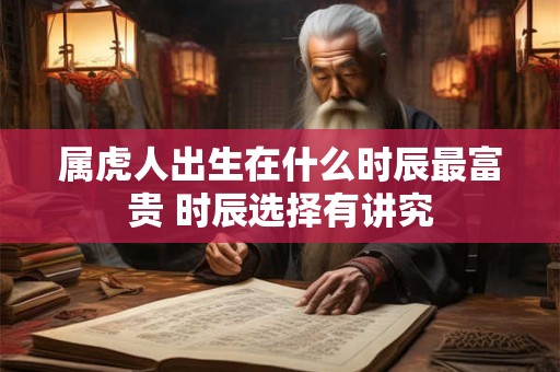 属虎人出生在什么时辰最富贵 时辰选择有讲究
